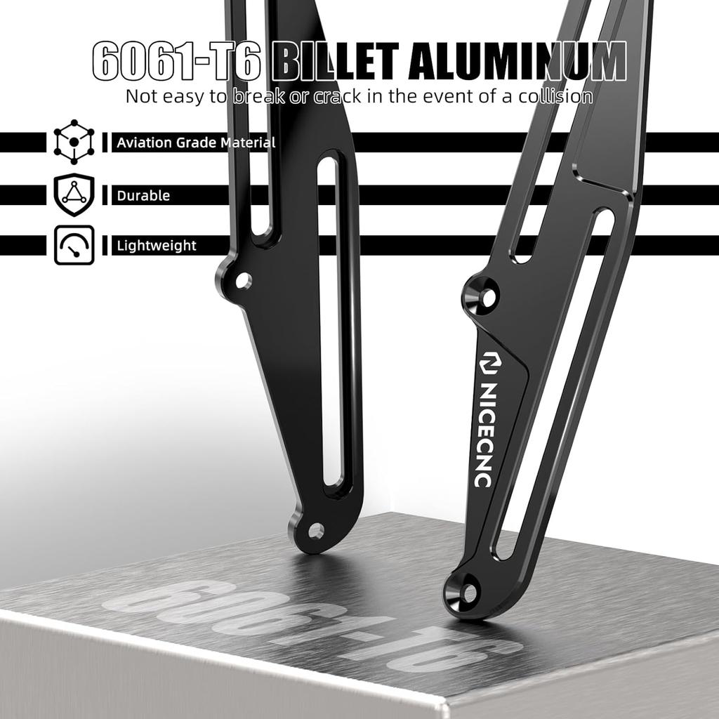 NICECNC Windscreen Adjusters Windshield Bracket Compatible with Yamaha Tenere 700 /XTZ700 2019-2024, Tenere 700 Rally Edition 2020-2024, Tenere 700