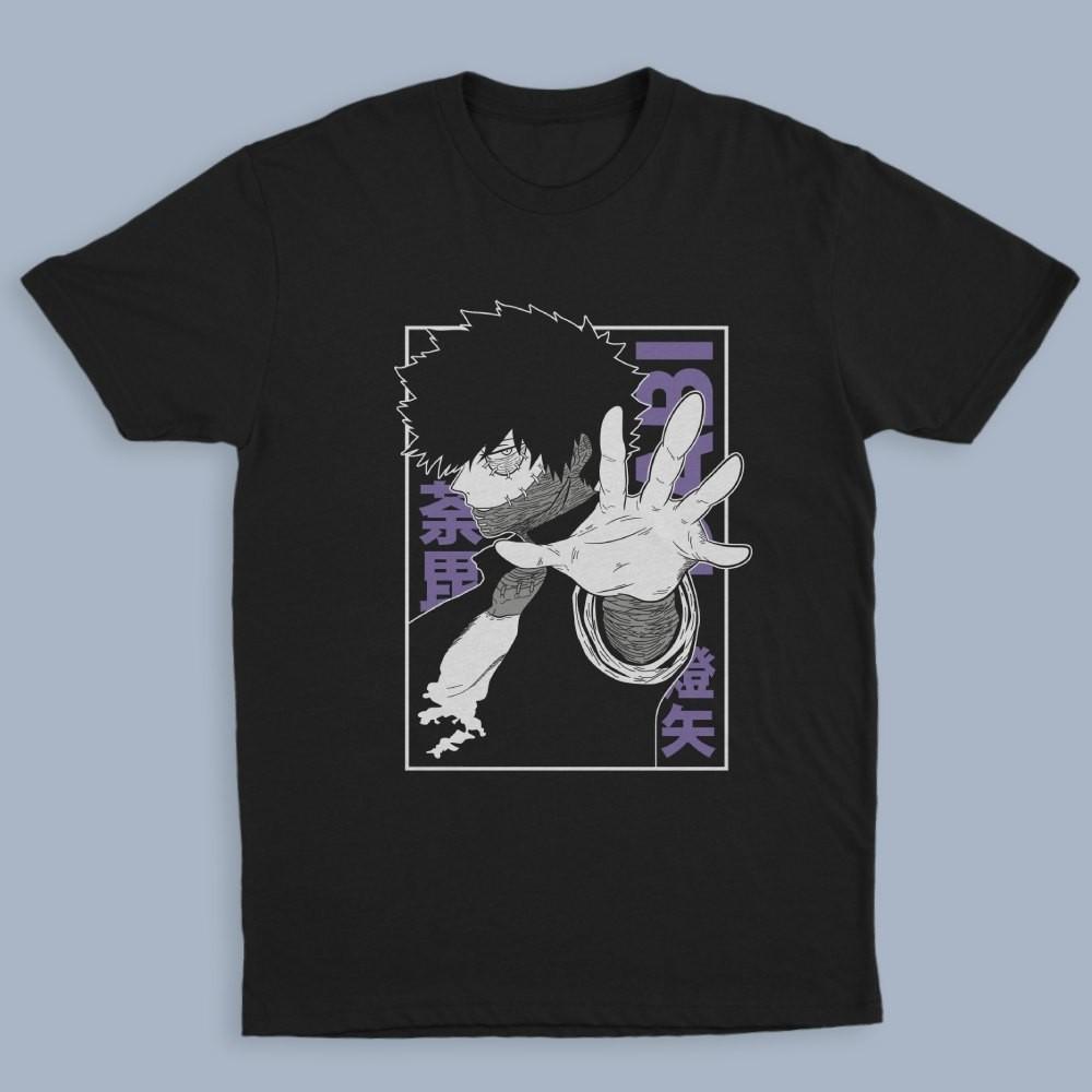 Dabi My Hero Academia LOV Villains T-Shirt Anime Unisex Black Cotton S-5XL