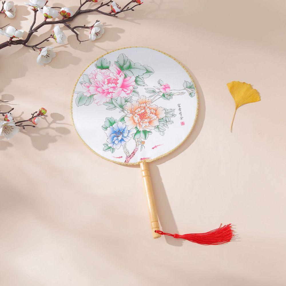 Украшения Домашний Декор Мастерство Круглый Веер Декоративные Веера Реквизит Для Фотосъемки Представление Ханьфу