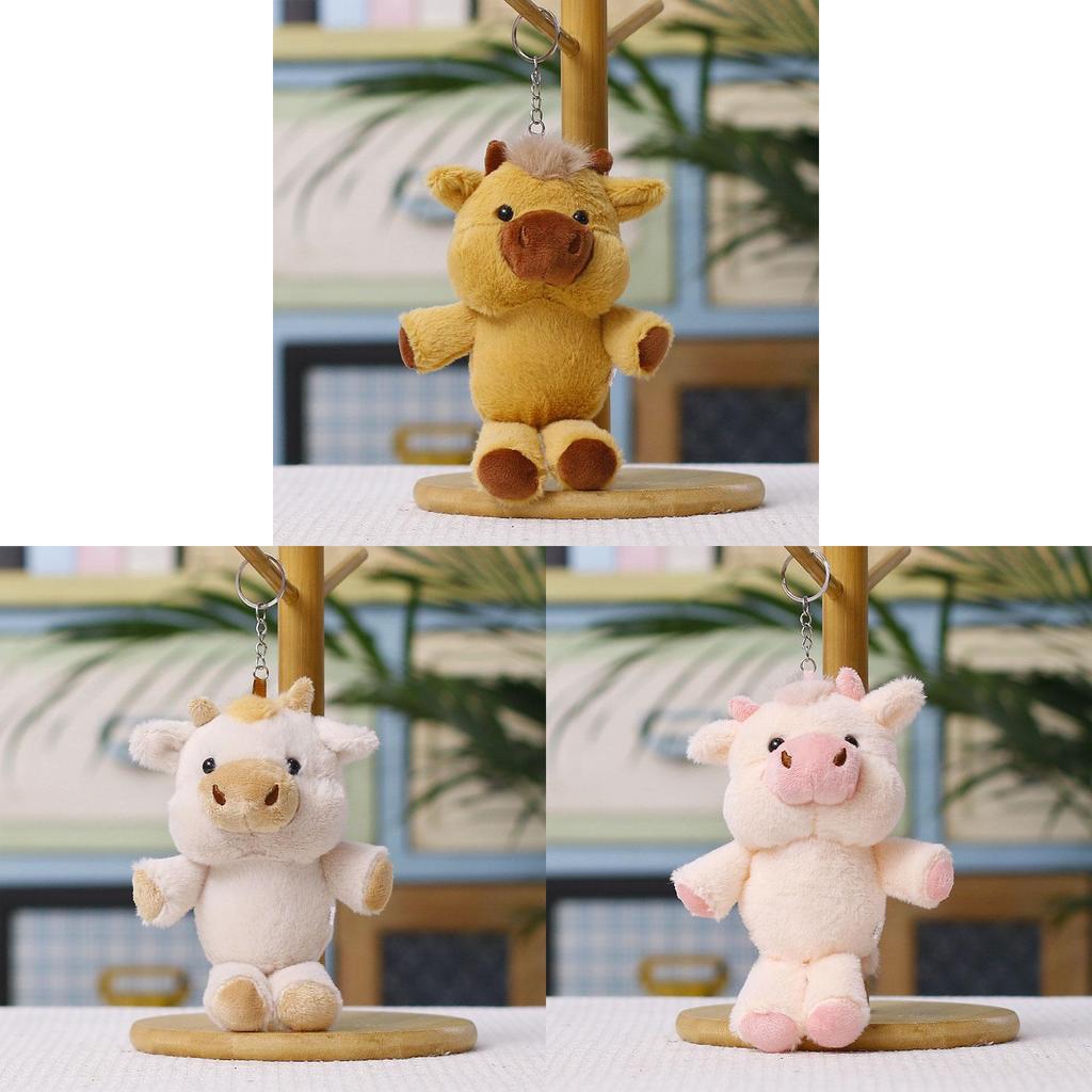 Милая Плюшевая Игрушка Животное из Короткого Плюша для Украшения Сумки и Коллекционеров