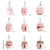 Stylish Pig Keychain with Sunglasses Soft Stuffed Toy Backpack Pendant Kids Gift Fashionable Accessory for Women Girl