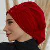 Новая Однотонная Мусульманская Внутренняя Шапочка Хиджабы для Женщин Сплошной Хиджаб Подхиджабник Тюрбан Шляпа Исламские Мусульманские Хиджабы С Дизайном-Нашивкой