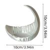 Minimalist Earrings Ring Display Dish Moon-Shaped Decorative Plate  Entryway Decor