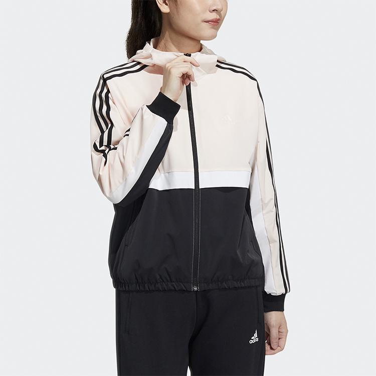 Adidas Future Icon Color Block Hooded Jacket Women Jacket Pink GP0622