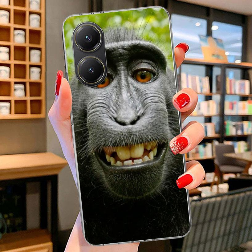 Monkey Memes Phone Case For Xiaomi Poco F7 Ultra X7 X6 X5 Pro M7 Redmi 15C 15 13C 13 12C 12 10C 10 9A 9C 9T 9 Shell Poco F7 Ultr
