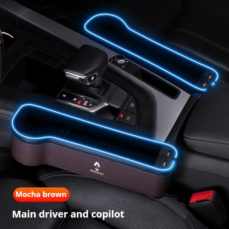 For Renault 2026 New Hub Caps Seat Side Storage Pocket for Car Seat Gap Filler Box For Renault Megane 2 3 Clio Scenic Duster Kap