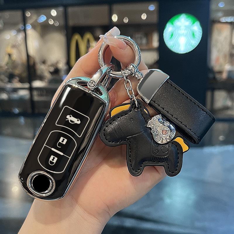 TPU Car Remote Key Case Cover Protect Shell Bag For Mazda 2 3 6 Atenza Axela Demio Alexa CX5 CX-3 CX7 CX-9 CX-30 CX-4 Mx5 Mx30