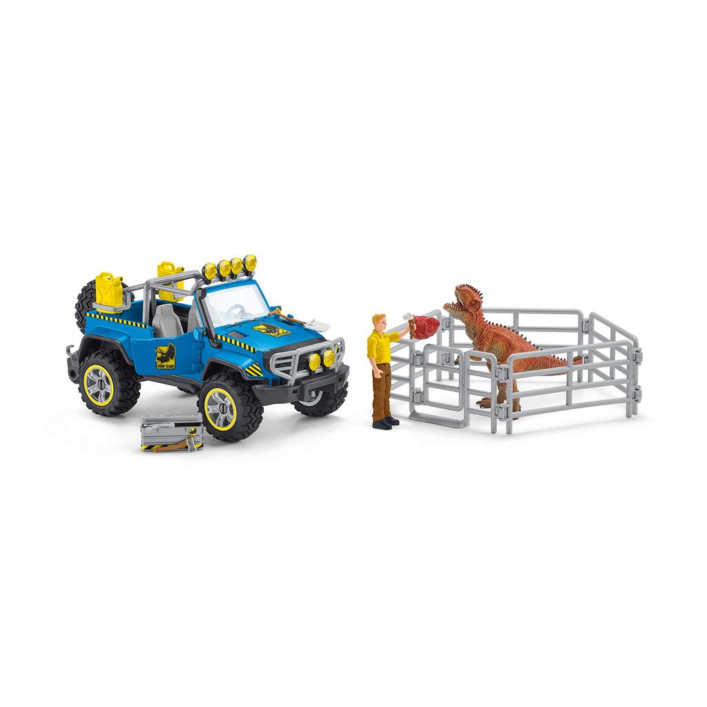 Schleich Dinosaur 4WD и фигурка Dino Base 41464 Off-Road