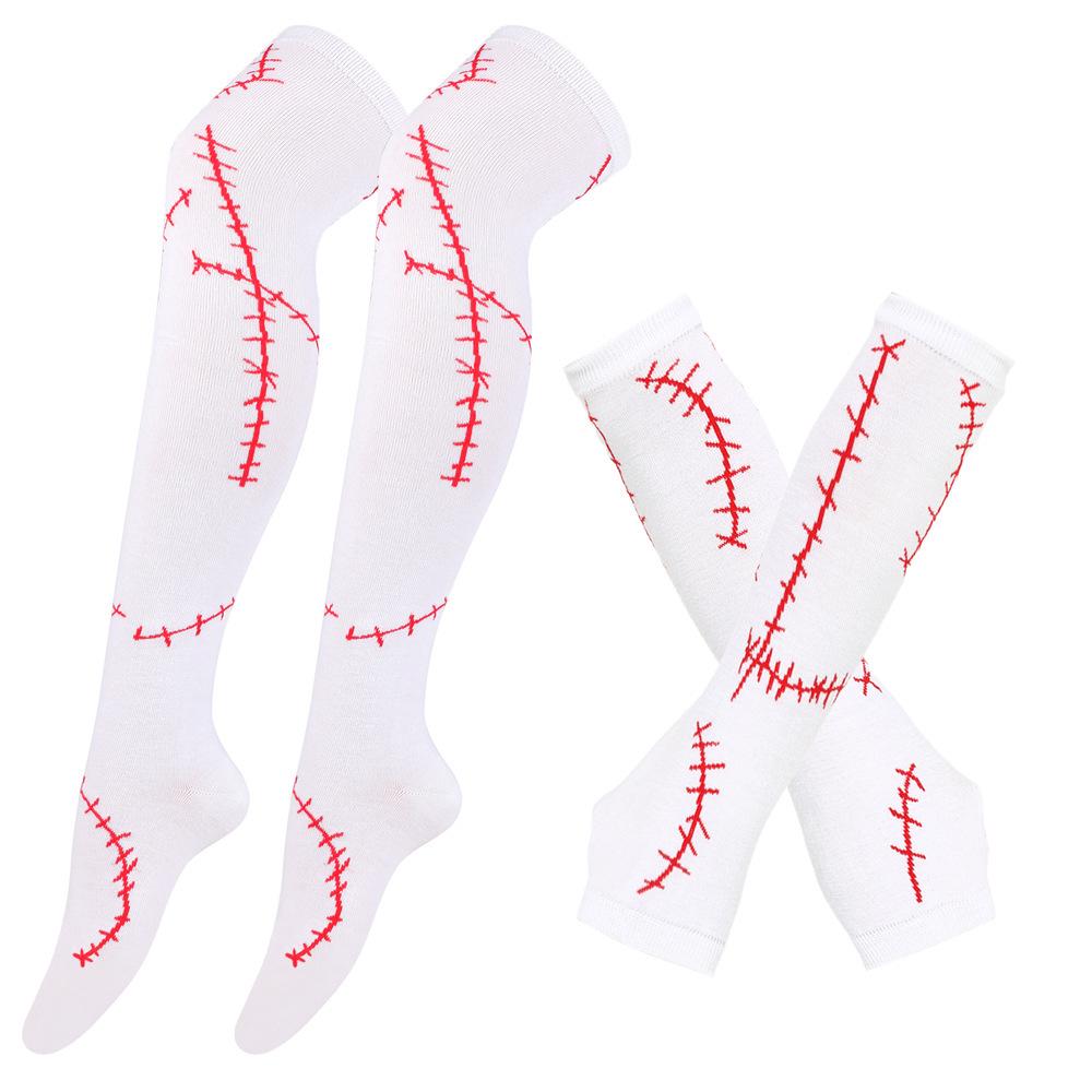 Рождественский кошмар Длинные перчатки и носки Косплей костюм - Дизайн Салли со швами