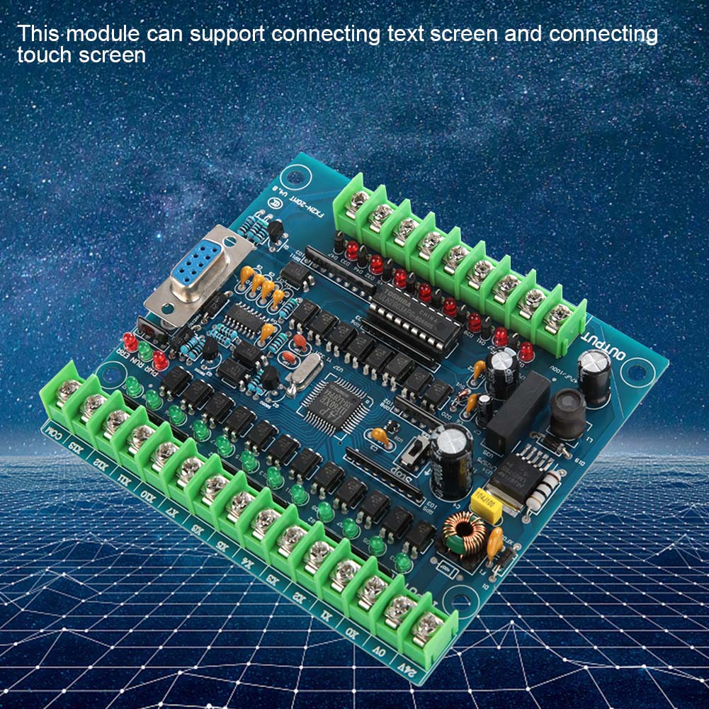 Industrial Programmable Control Board FX2N 20MT 12 Input 8 Output 24V 0.5A