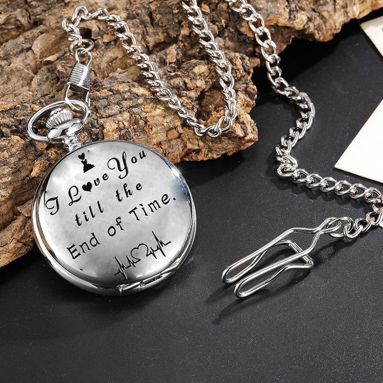 Стимпанк Полный Хантер Золотой/Серебряный/Черный Кварцевый Аналоговый Сплав Моей Дочери Карманные часы/Моему СЫНУ Карманные часы Подвеска Цепочка Часы с Римскими цифрами