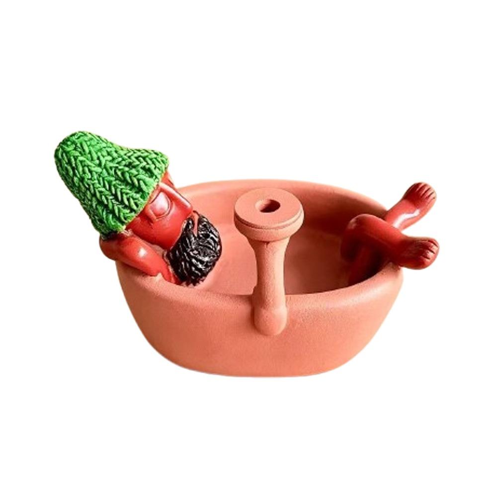 Resin Bathtub Backflow Incense Burner Cute Animal Stick Incense Censer Bedroom