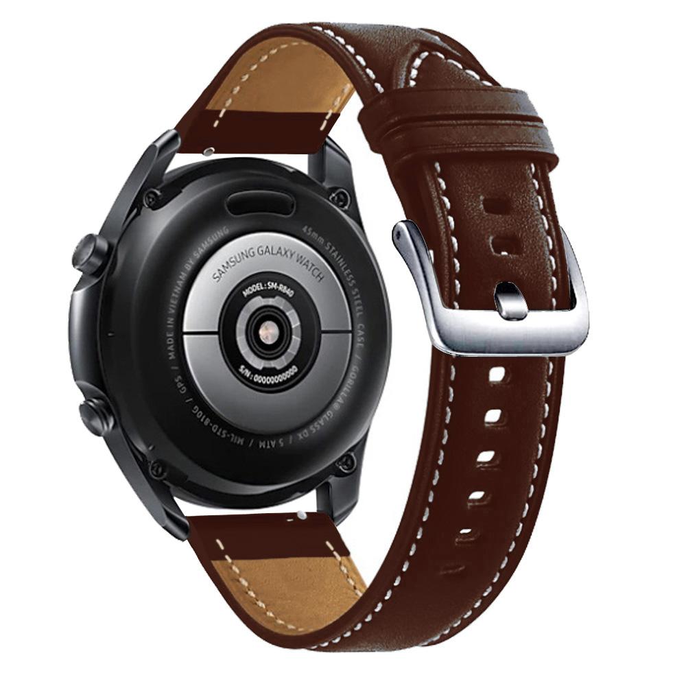 Кожаный Ремешок Для Samsung Galaxy Watch 4/5 40мм 44мм Gear S3 S2 Watch5 Pro 45мм Galaxy 46мм Умный Браслет Ремешок Для Часов 20мм 22мм