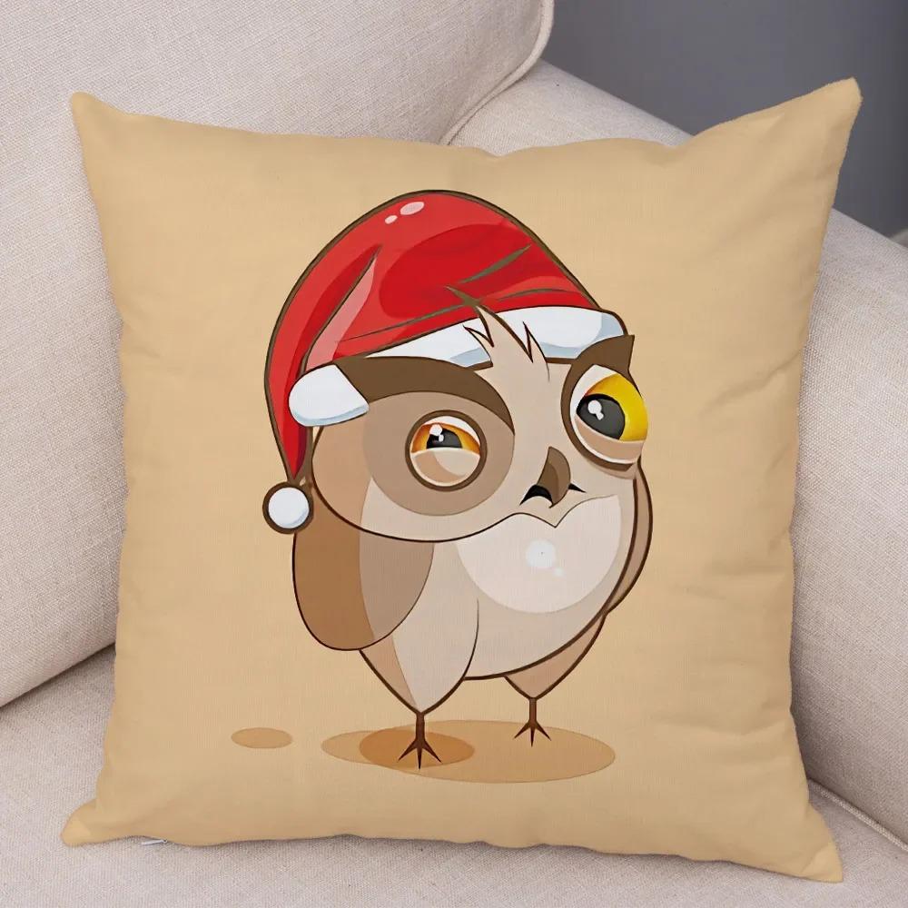 Милая мультяшная сова наволочка для кабинета офисная гостиная домашняя наволочка украшения для автомобиля