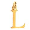 Позолоченный кулон с инициалом в виде буквы L
