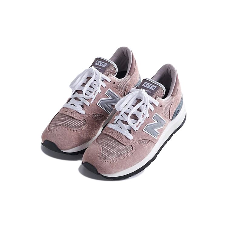 Kith x New Balance 990v1 Сделано в США Пыльная роза Унисекс Кроссовки Розовый Лиловый M990KT1