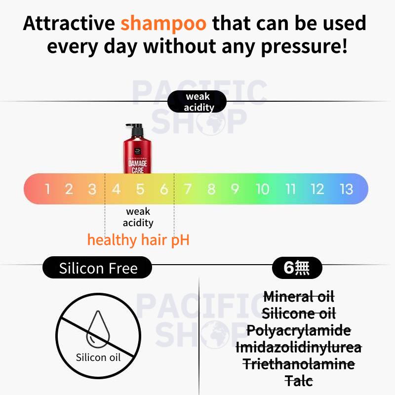 Mise En Scene Professional Damage, Volume, шампунь для ухода за кожей головы 680 мл, кондиционер Damage 680 мл