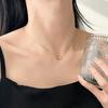 Ожерелье с кулоном в виде сердца Женское Шарм Короткая цепочка Ключица Тонкое Мини-сердце Подарок для нее