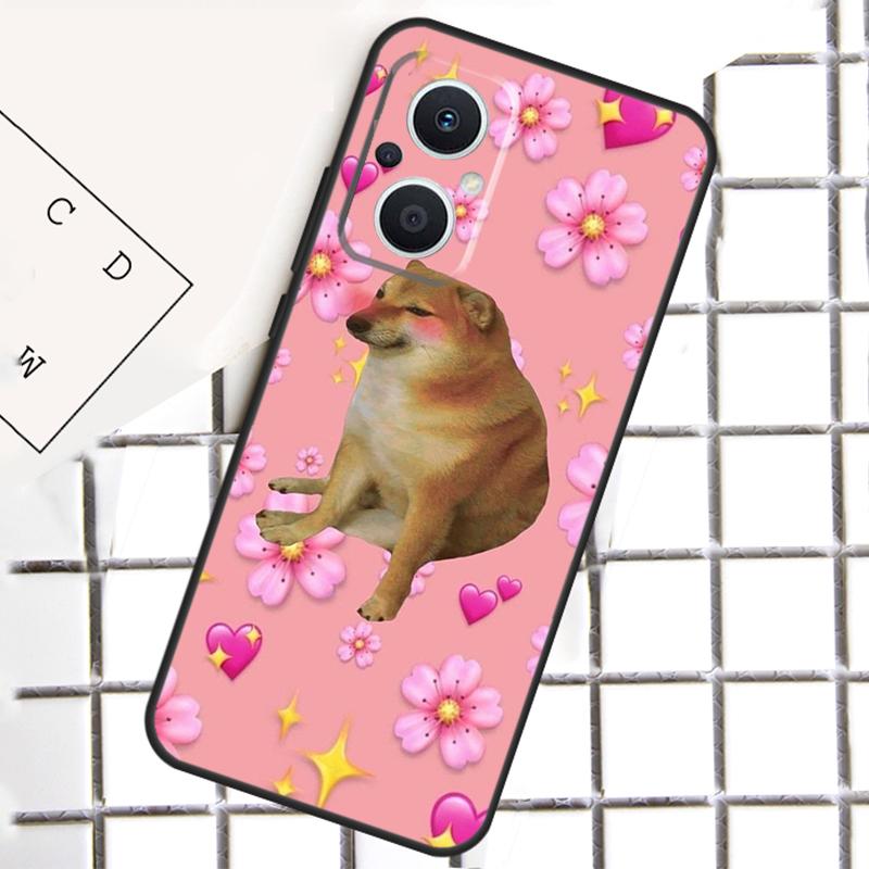 Смешной чехол для телефона с собакой Cheems Doge для OPPO Reno 13F 13 12 11 14 F 10 Pro 8T 7 8 Lite OPPO Find X9 X6 X5 X8 Pro