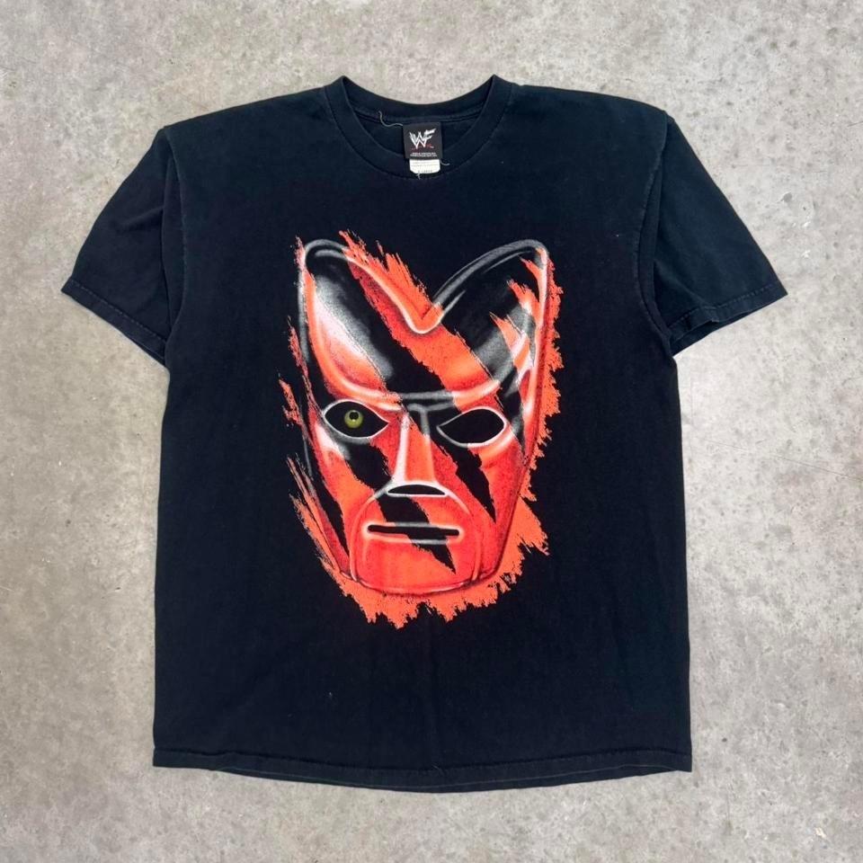Vintage 1999 WWF Kane Tortured Soul Wrestling Black Mens XL Unisex T-Shirt