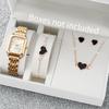 Xiaomi 2/3/4/5PCS Fashion Women Quartz Watches Ladies Rectangle Roma Dial Wristwatch Jewelry Set Reloj Mujer(Without Box)