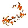 Floral Sewing Appliques for Bags Plum Blossom Patch, Embroidered Flower Patches, Iron on Clothing Backpacks Badges Apparel Jackets, DIY