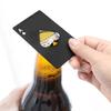 Excellent High Strength Open Bottle Lightweight Poker Card Shape Bottle Opener for Home Can Opener