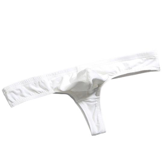 Мужские сексуальные стринги, однотонные Т-стринги, трехточечная U-образная выпуклая сумка, трусы с низкой посадкой, эластичные дышащие трусики