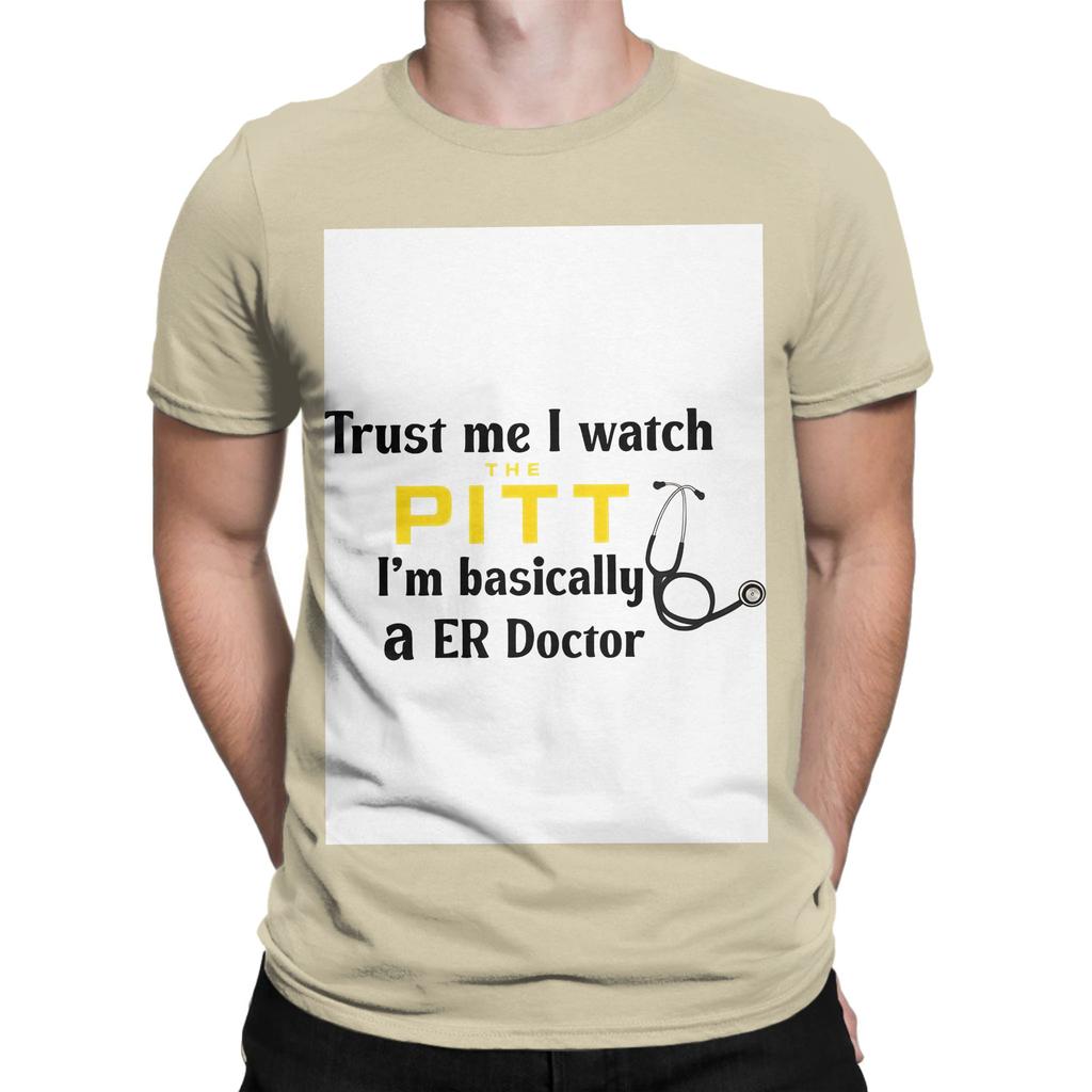 The Pitt poster Novelty 100 Cotton TShirt The Pitt Tees Tops For Unisex