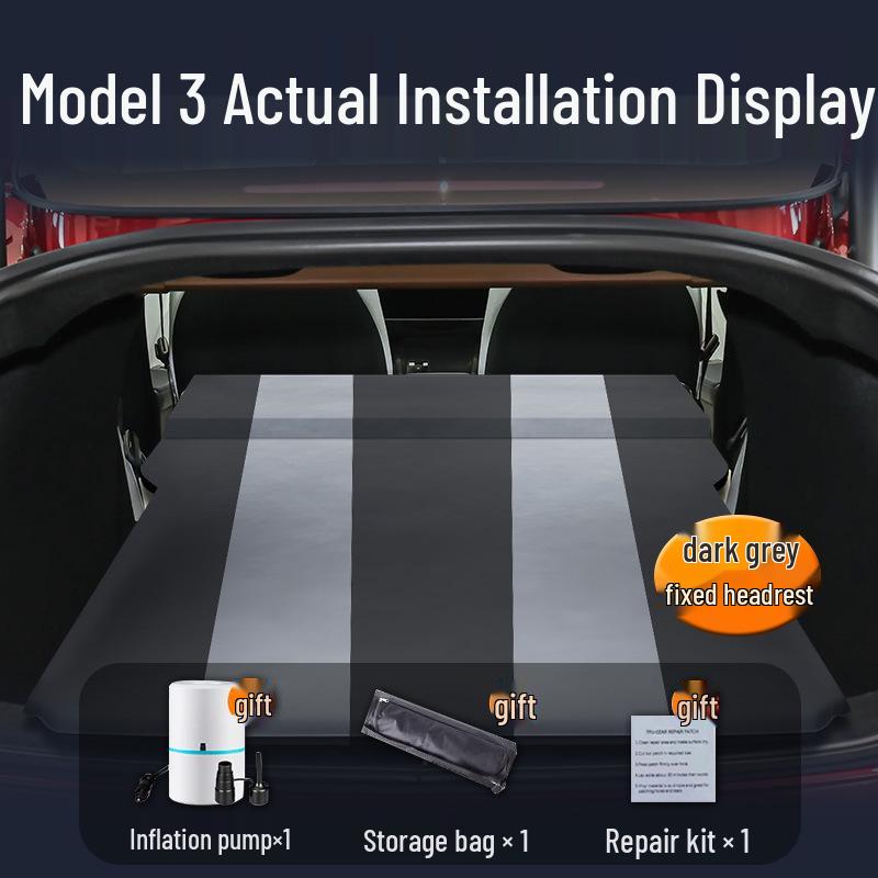 Подходящий надувной матрас для Tesla Model 3: Надувной матрас на заднее сиденье для кемпинга в багажнике