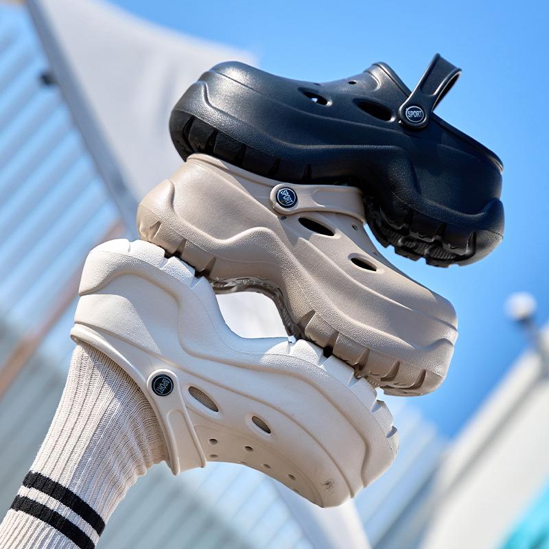 Простые шлепанцы на толстой подошве, летние новые пляжные шлепанцы для улицы, домашние комнатные нескользящие прохладные шлепанцы женские