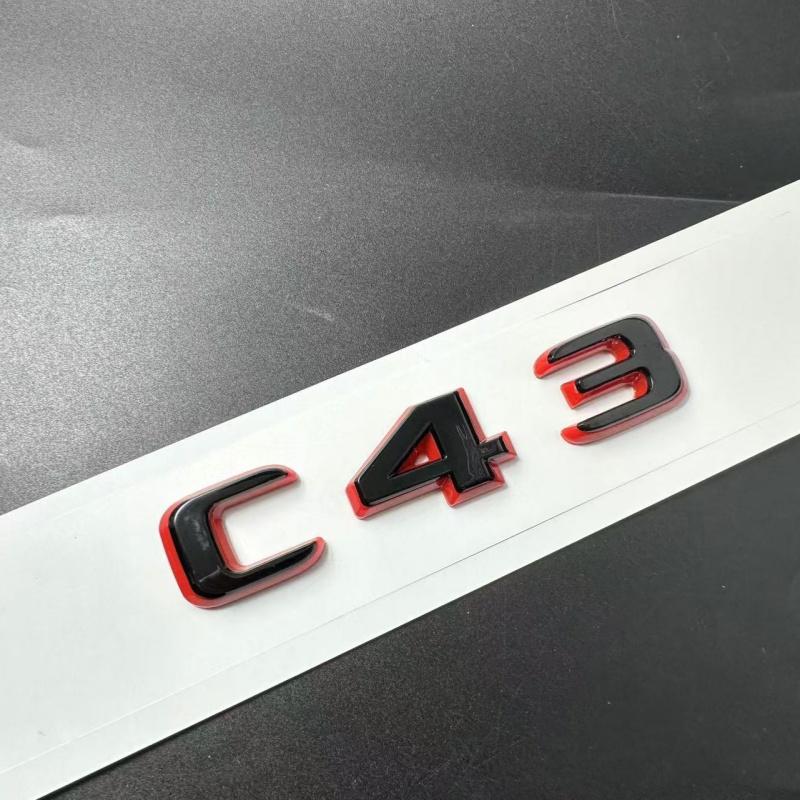 Новый стиль Двухцветный Эмблема с буквами и цифрами E43 E53 E63 S65 C E S CLASS для 2024 года Багажник Автомобиля Задний W212 W213 W214 Автоаксессуары