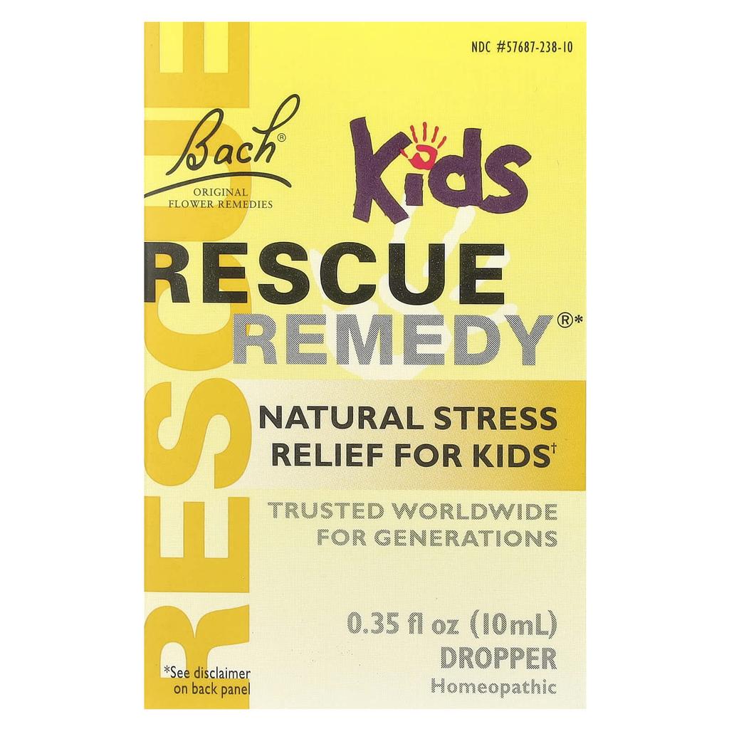 Rescue Remedy® Капли для детей, Натуральное средство от стресса, 10 мл (0,35 жидких унций)