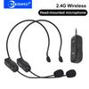 Dual Wireless Mic,Wireless Microphones Headset,Headset 2.4G Wireless Microphone Transmitter With Receiver For Voice Amplifier