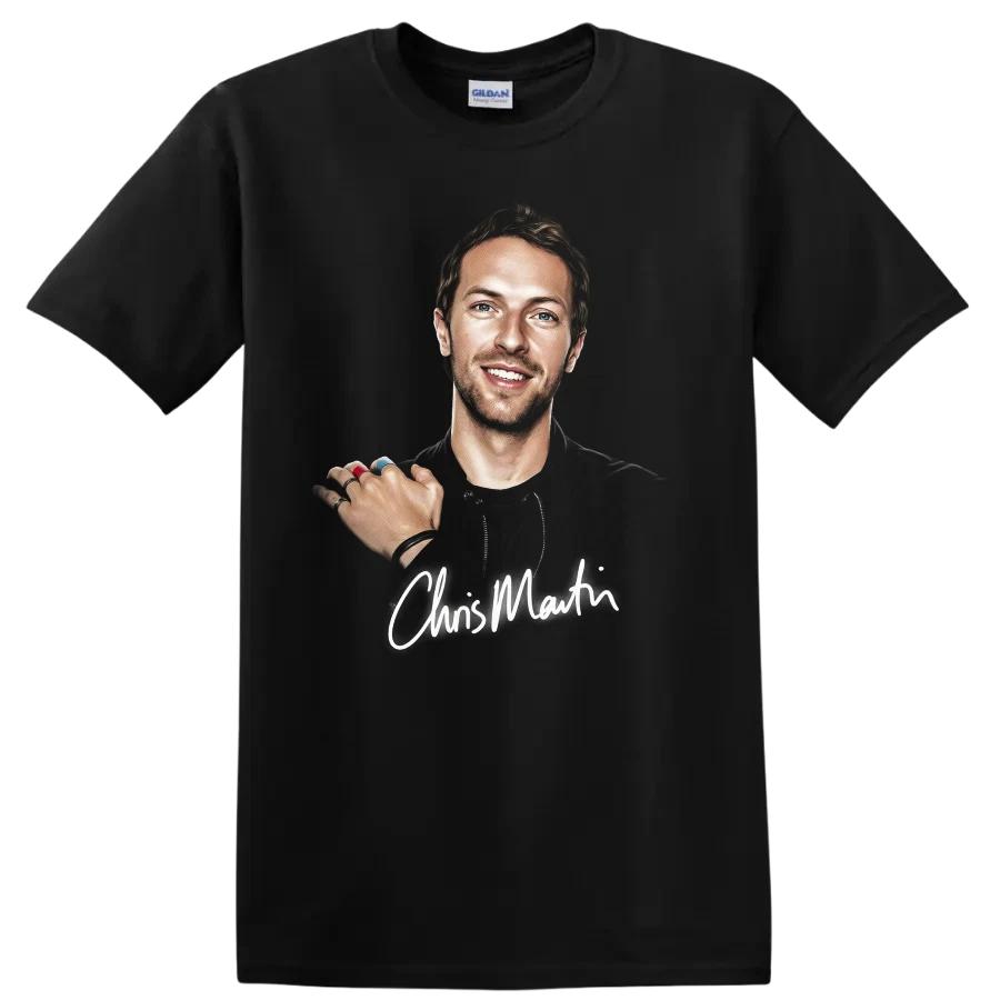 Chris Martin T Shirt Musician Portrait Coldplay Concert Fan Gift Graphic Tee