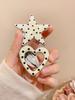 2/5Pcs/set Minimalist Hollow Heart Star Polka Dot Barrettes Hair Clips Hairpins For Women Giels Party Hair Accessories