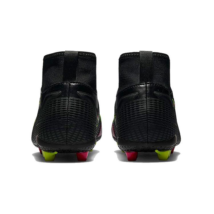 Nike Mercurial Superfly 8 Jr Assassin 14 Academy AG Lace-Up Professional Fit Mid-Top Kids Soccer Shoes Kids Soccer Shoes Black Orange CV0732-090