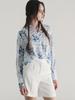 STAY WITH ME Daily Flower Shirt (French Blue)