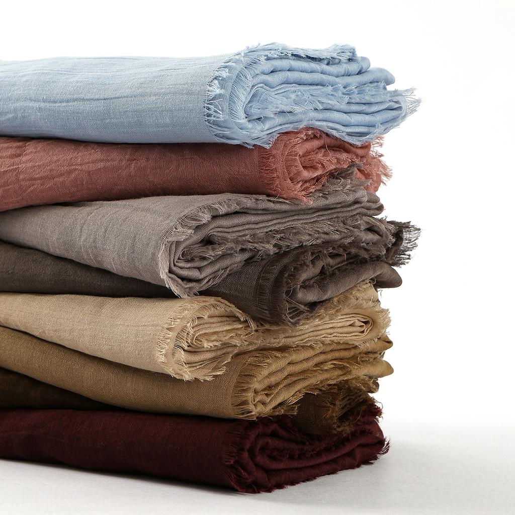 Muslim Cotton Rayon Hijab Solid Color Plain Scarf Women Soft Cotton Viscose Thin Voile Shawl Remove Edge Headscarf Turban