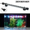 Fish Tank Light Bar Waterproof 28/38/48cm AC 90~260V Aquarium Submersible Lamp Decorative Lighting Aquatic Air Bubble Lights Underwater RGB EU Plug