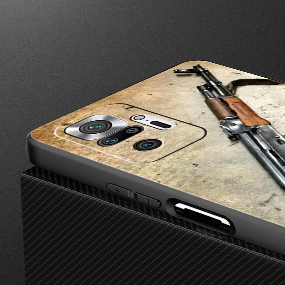 Чехлы для Redmi 10C AK47, пистолет, пули, чехол для телефона для Xiaomi Redmi Note 12 11 9S 9 8 10 Pro Plus 7 9T 8T 9C 9A 8A, чехол