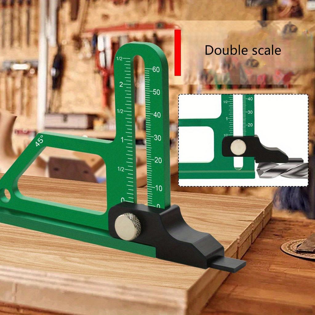 Высотомер Измерительный инструмент Алюминиевый Фрезерный стол Высотомер с Дюймовой Метрической шкалой Инструмент для измерения Деревообработки