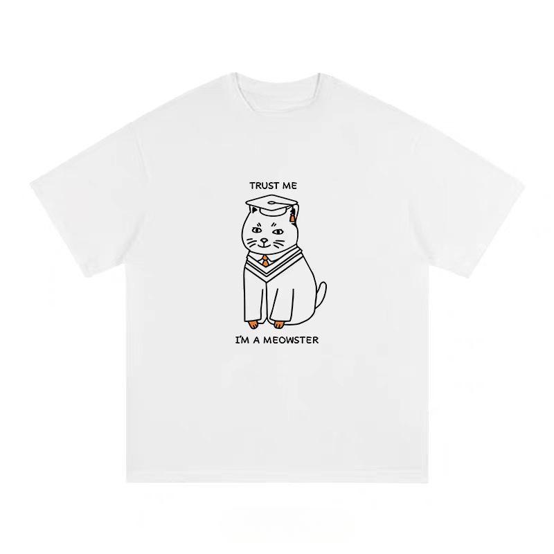 Футболка с коротким рукавом Fun Design Doctor Duck 2024, летняя, мужская и женская, повседневная футболка для пары в Instagram Trend