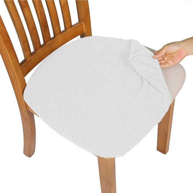Прочная водонепроницаемая мягкая подушка из спандекса для столовой, чехол на сиденье стула, съемные чехлы, моющаяся защита для мебели