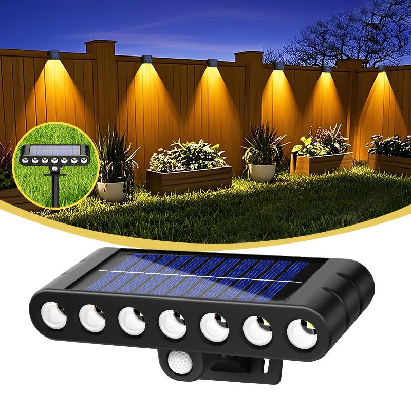 1/2/4PCs Solar outdoor Adjustable spotlights 120° lawn light 7 LED ground lamp for garden swimming pool trees courtyards Pathway