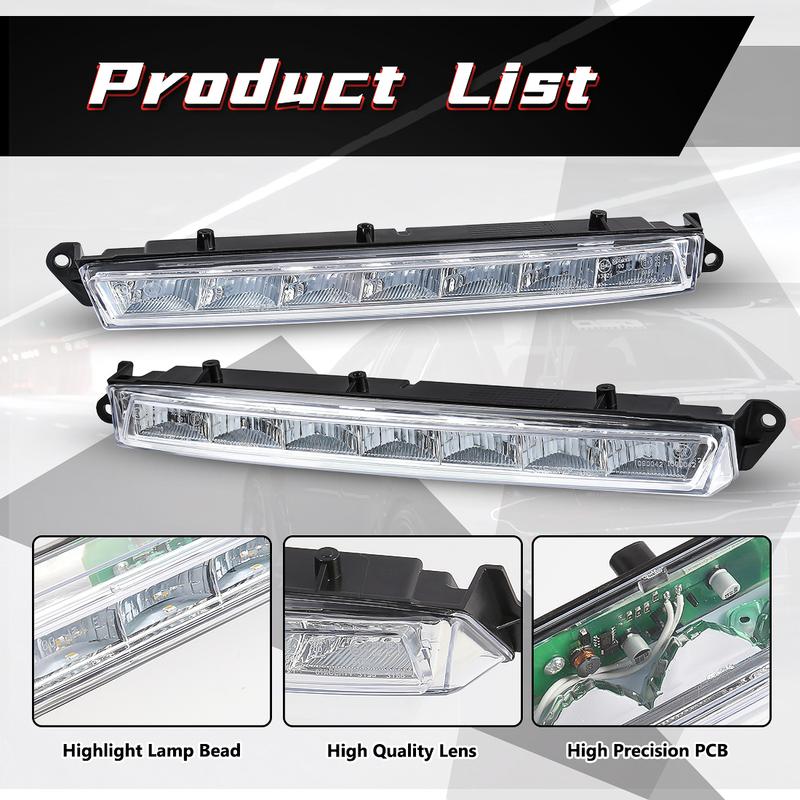 1649060451 1649060351 DRL для Mercedes Benz LX164 GL320 GL350 GL450 GL550 ML63 AMG X166 2007-2013 дневные ходовые огни противотуманные