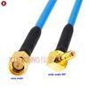 Коаксиальный кабель RG402 RG141, SMA на SMB Male Female Connector, RPSMA на SMB Прямой угол Обжим для RG402, Высокочастотный 50 Ом, Быстрый, Латунь
