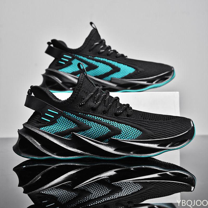 Мужская повседневная обувь для бега из дышащей сетки, удобные мужские кроссовки Blade, черные, легкие, спортивные, для бега, мужские кроссовки