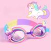 Kids Cartoon Swim Goggles Swimming Goggles for Kids Boys Girls Swim Goggles Anti Fog UV Protection No Leaking Unicorn Shark