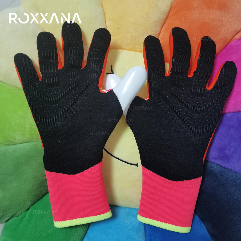 ROXXANA Профессиональные футбольные вратарские перчатки Прочный латекс Износостойкие Вентилируемые Ударопрочные Юношеские Взрослые Спортивные Тренировочные Матчевые